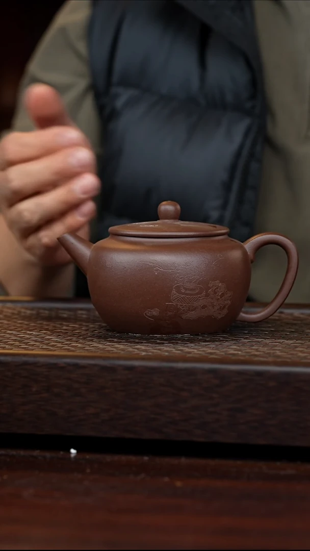 茶壶紫砂丹壶溢香紫砂壶微瑕350cc