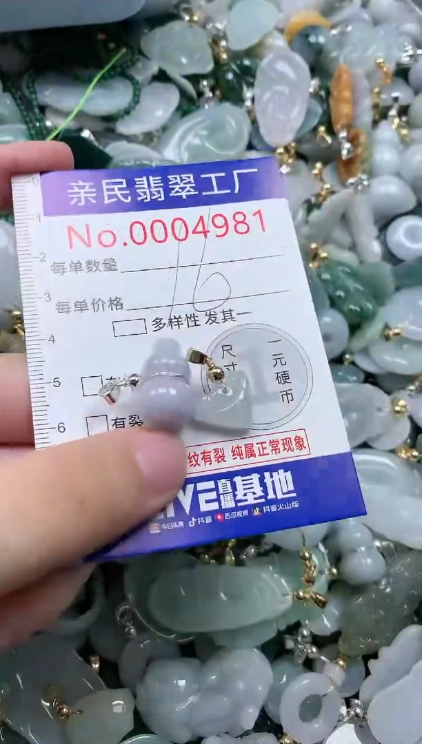 翡翠未镶嵌吊坠(不含链)4981