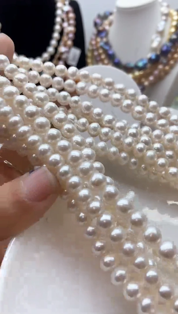 【闪购商品】淡水珍珠颈饰钛钢122