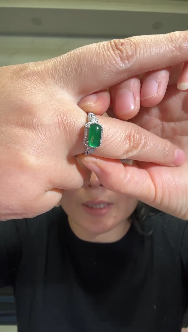 颈饰银S925镶嵌翡翠00008065