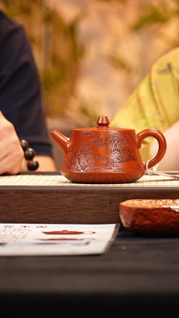 茶壶紫砂YYL0520029913柱础 朱泥