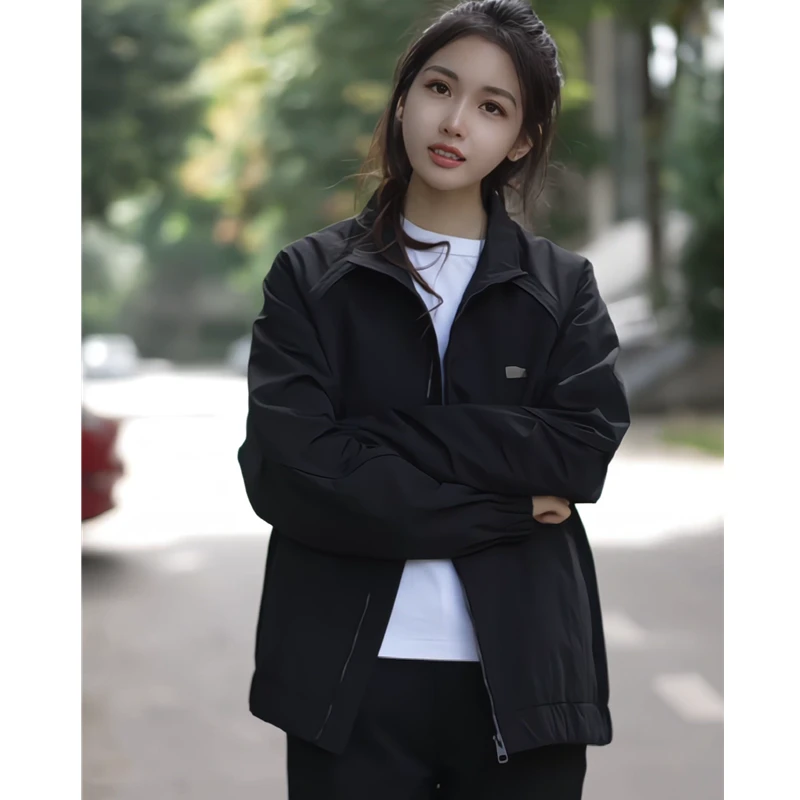 2025新款春秋季立领夹克男士韩版简约风秋季休闲时尚外套男款上衣