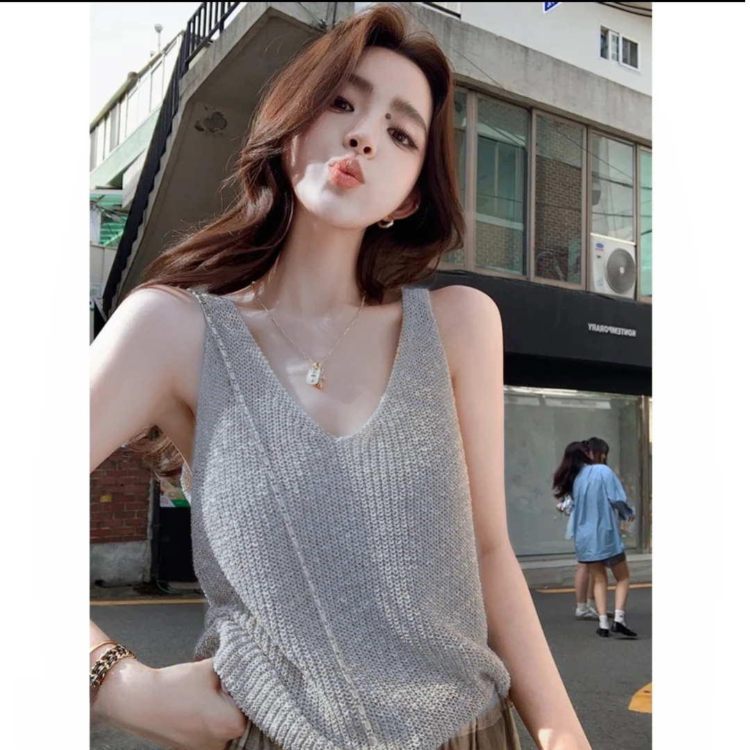 福利---选择对应编码--叠穿V领背心女内搭显瘦柔软亲肤遮副乳吊带