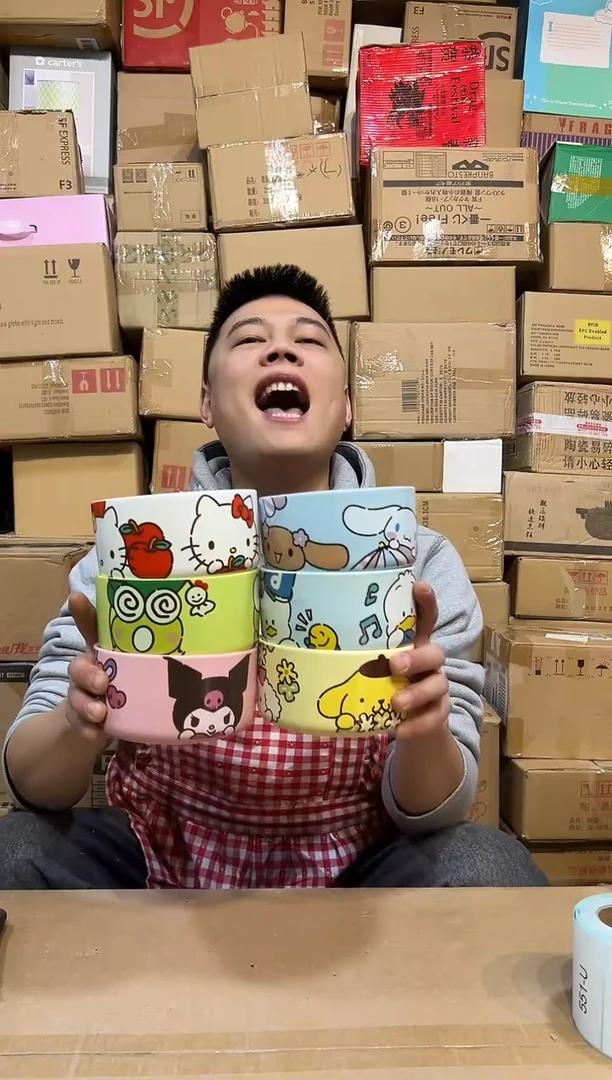 【闪购商品】杯三利鸥饭碗6件套