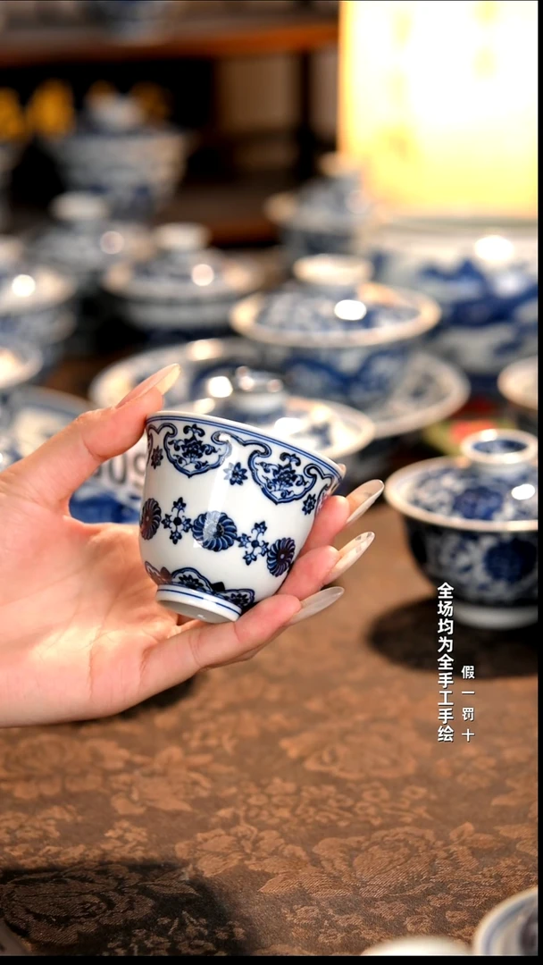 景德镇纯手工柴窑茶具