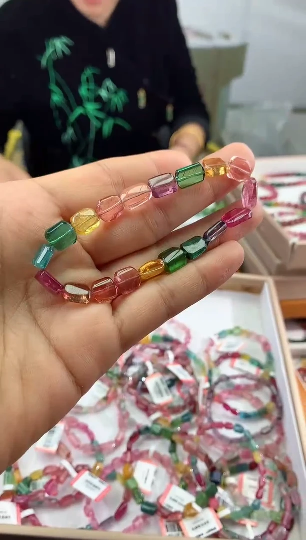 未镶嵌手串碧玺谁**凉多样性发一条