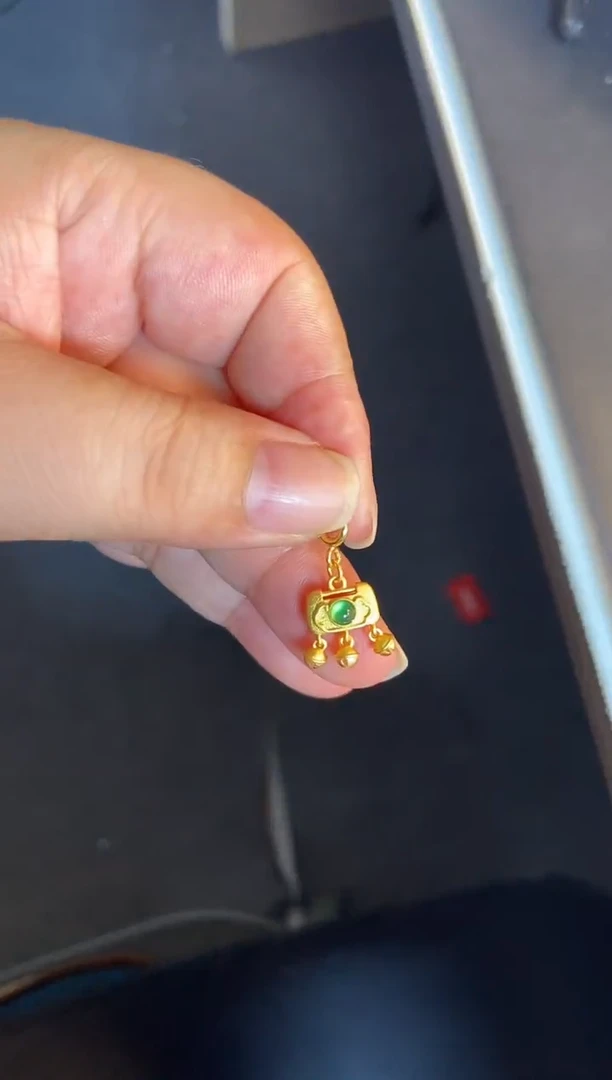 吊坠(不含链)银S925镶嵌翡翠1