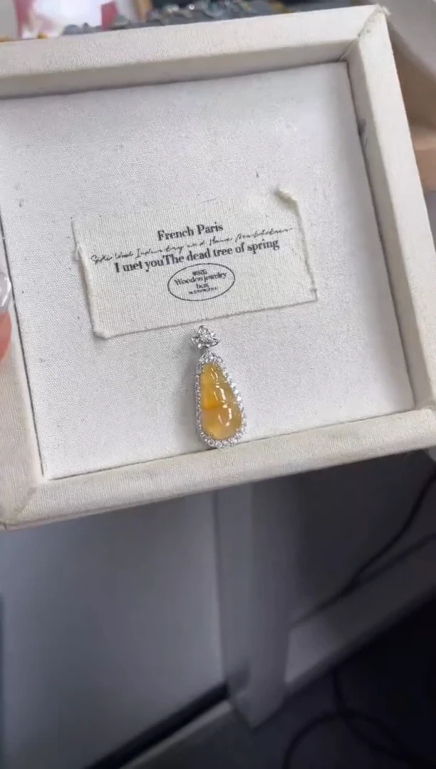 颈饰银S925镶嵌翡翠11