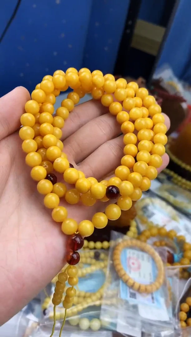 裸石蜜蜡未镶嵌链子卡8