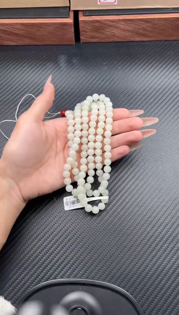 未镶嵌手串和田玉且末米达微色差长链卡8