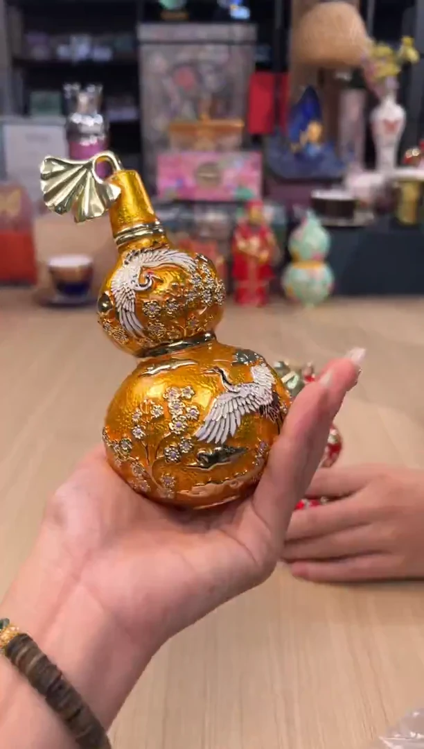 210七宝金色小号仙鹤葫芦