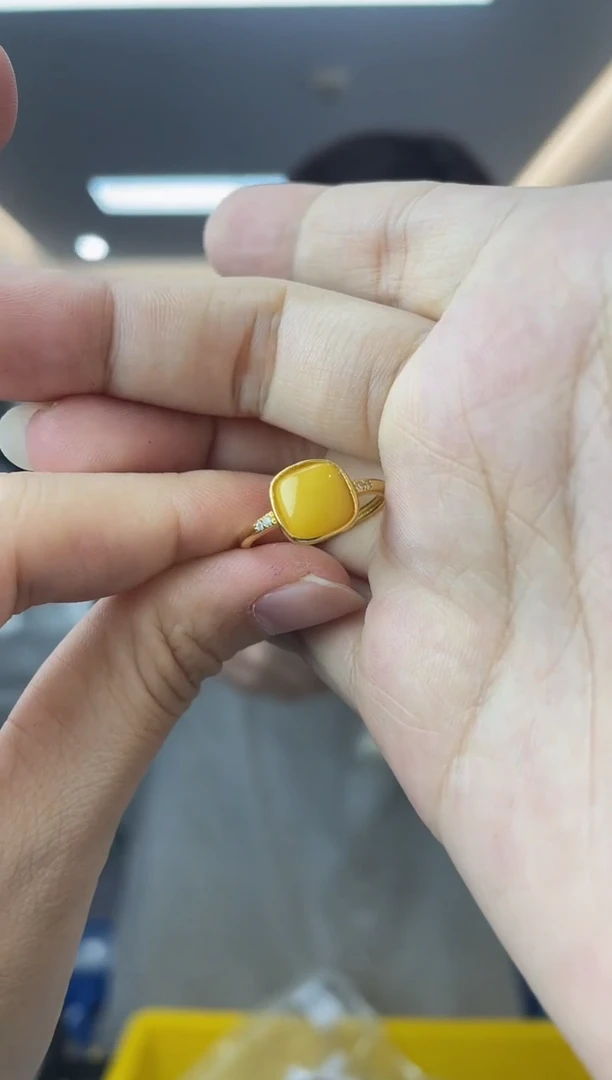 【闪购商品】蜜蜡裸石银S925镶嵌多样性一件发货