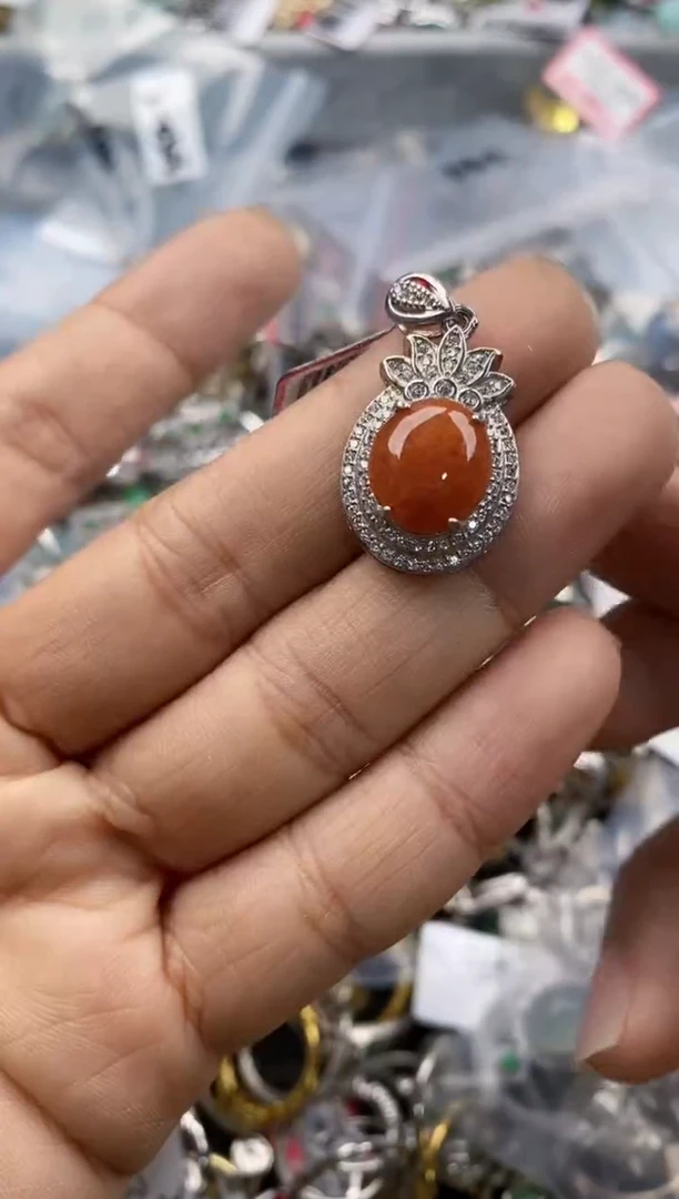 银S925镶嵌戒指翡翠11---4