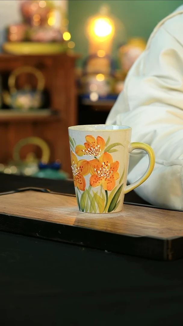 【闪购商品】杯手绘心瓷陶瓷浮力