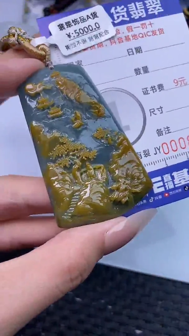 颈饰未镶嵌翡翠D****?