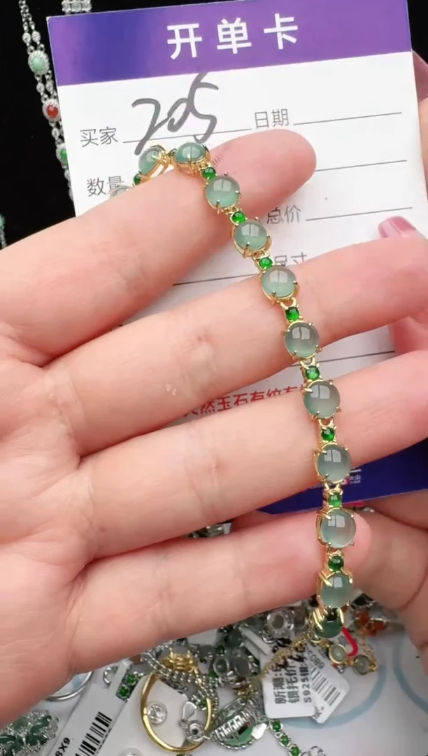 翡翠戒指银S925镶嵌1111