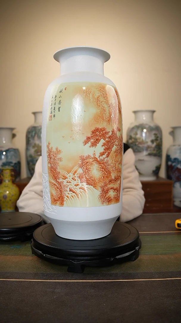 【闪购商品】摆件匠心瓷造确保手工手绘