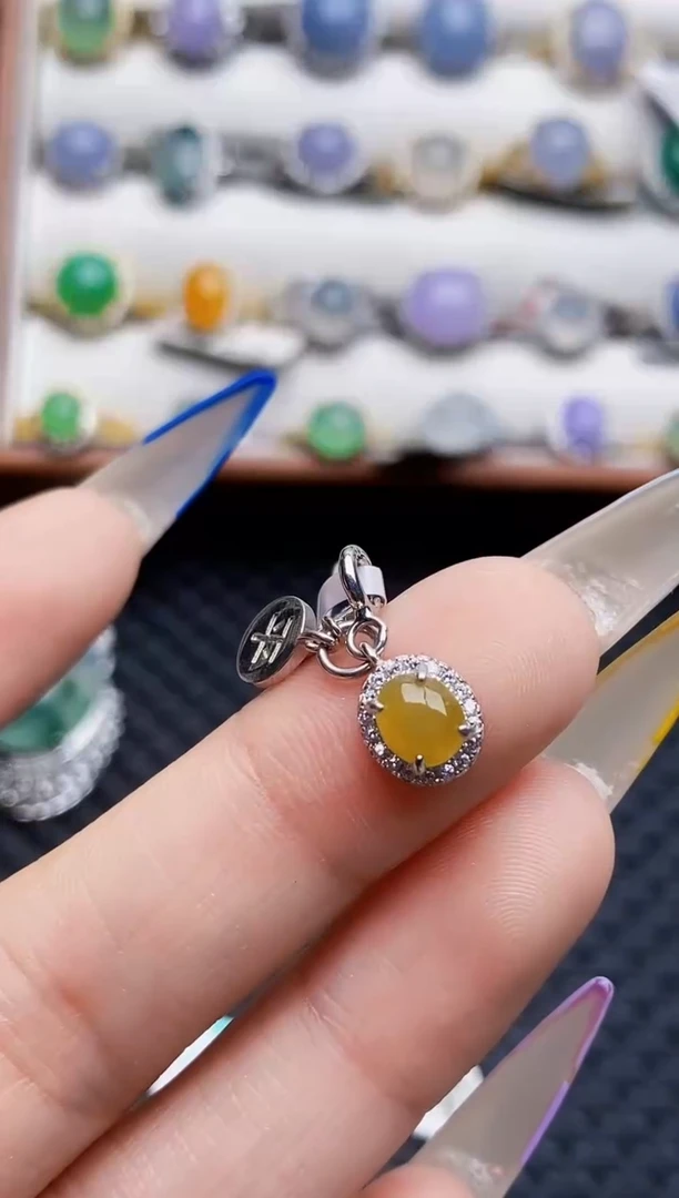 银S925镶嵌戒指翡翠6044