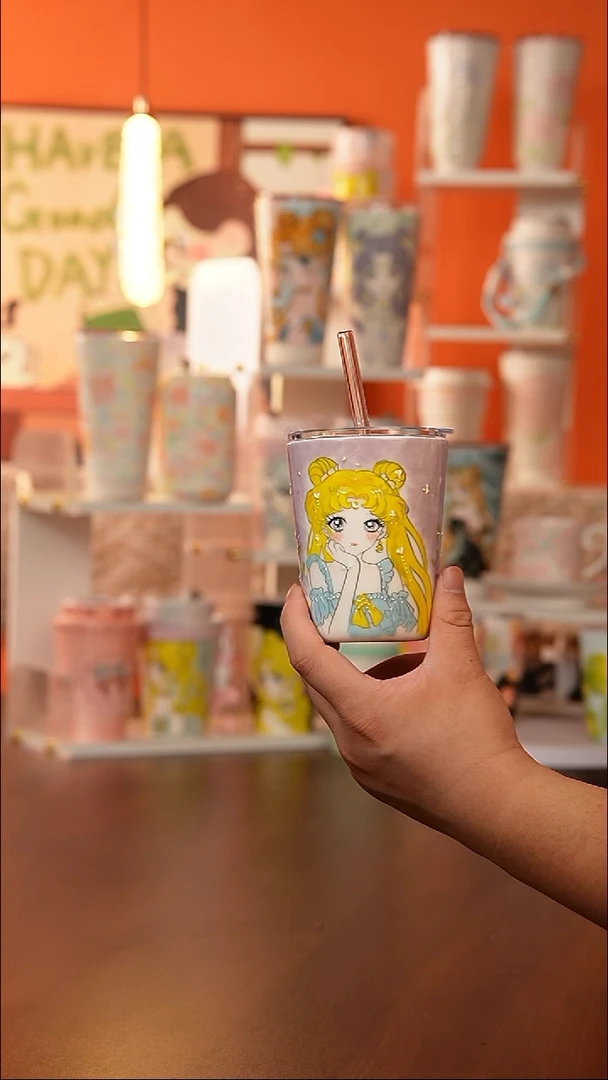 景德镇手工手绘文创陶瓷杯
