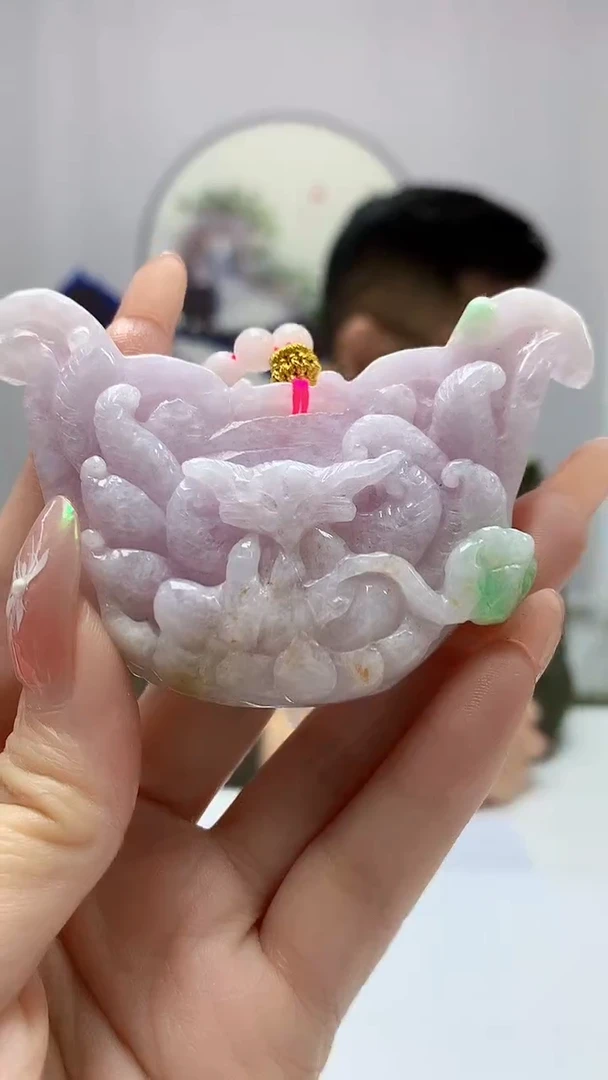 【闪购商品】定制翡翠未镶嵌5152DD-毛货挂件45