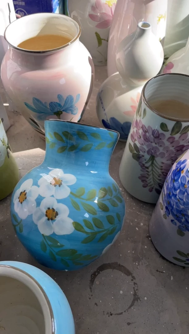 瓶瓷景德镇手绘花瓶