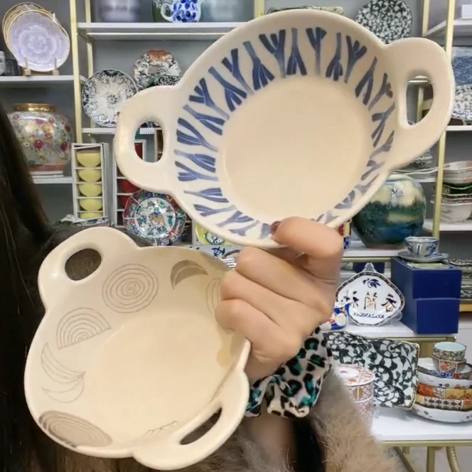 【2件套】日本进口丰收双耳碗（长葱双耳1支+洋葱双耳1支）