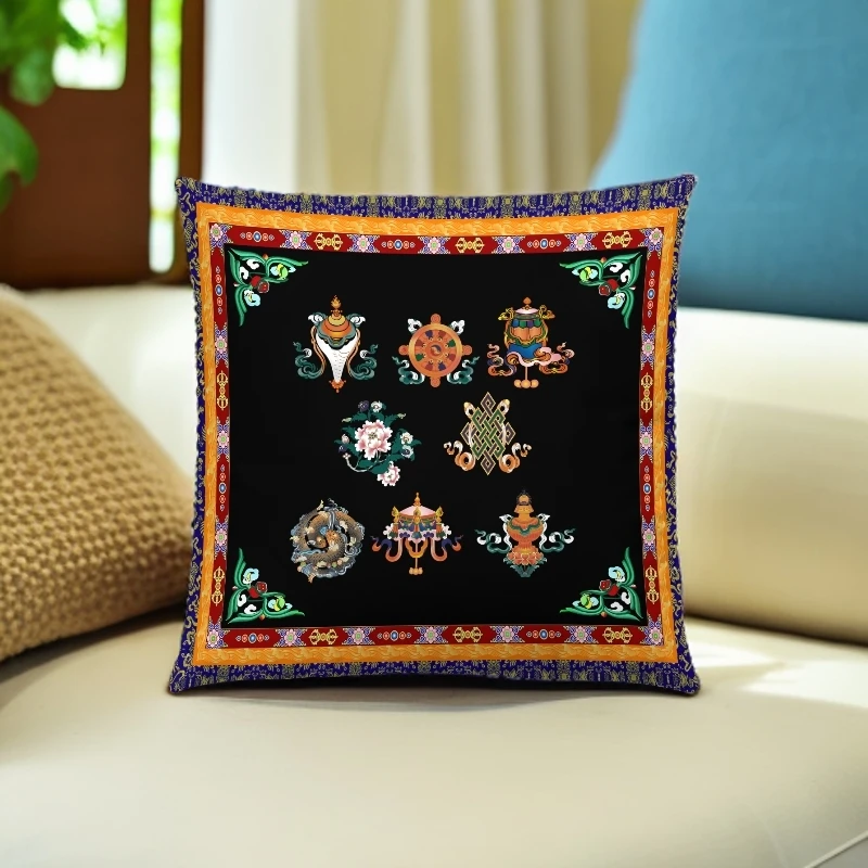 藏区邮政包邮方形垫腰沙发靠枕办公室卧室家用立体室内短毛绒抱枕