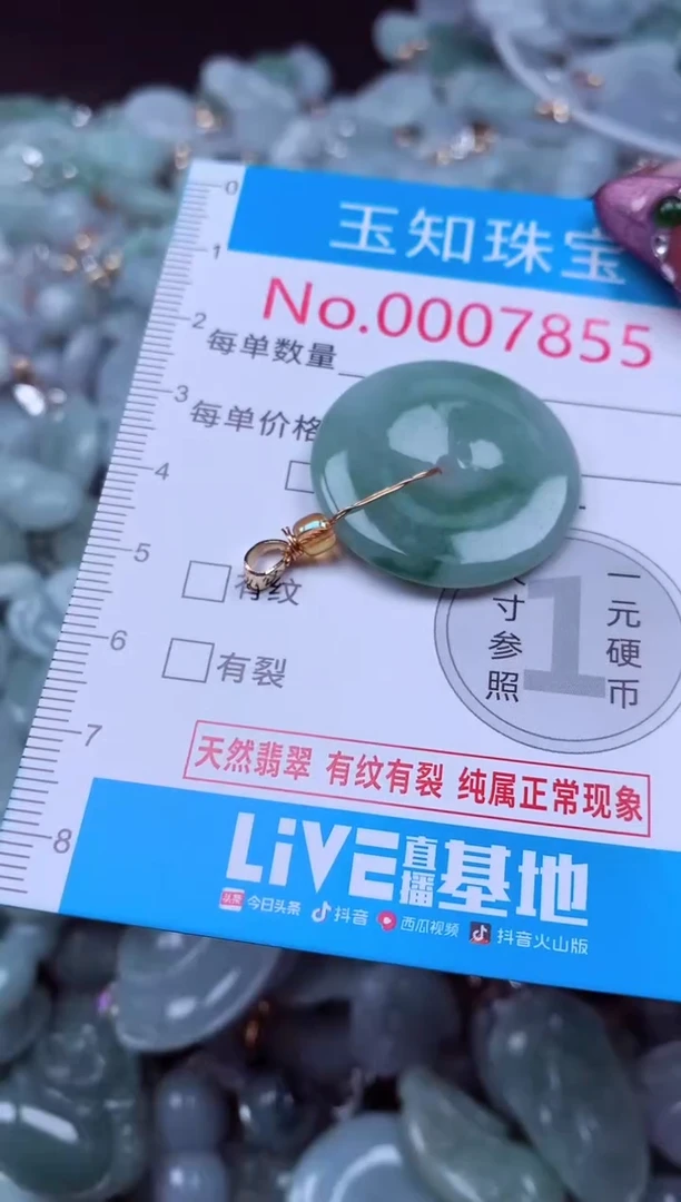 吊坠(不含链)未镶嵌翡翠7855