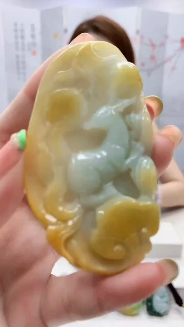 未镶嵌定制翡翠5169ry-毛货挂件45