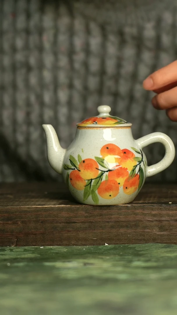 陶瓷青诗集手工手绘瓷器