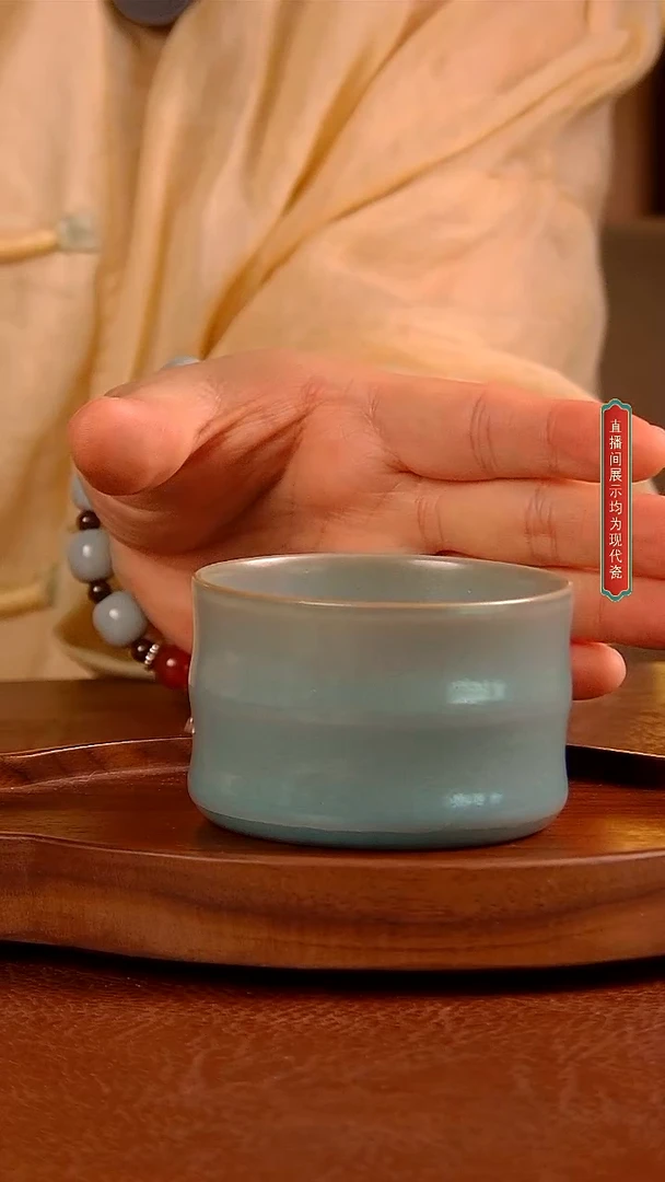 瓷片027号   竹节杯        准一级