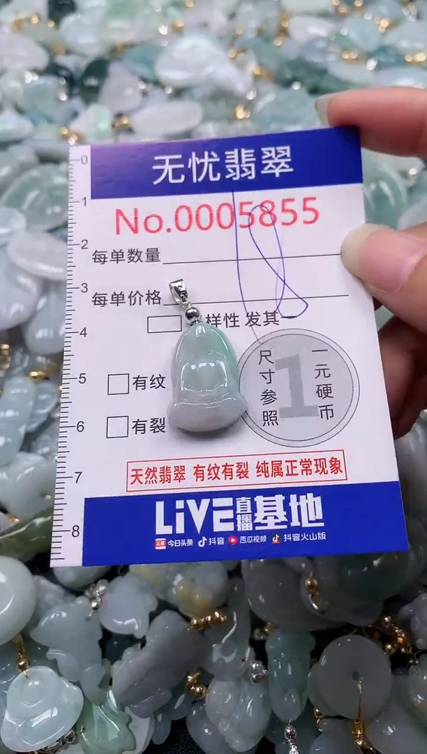 吊坠(不含链)未镶嵌翡翠5855