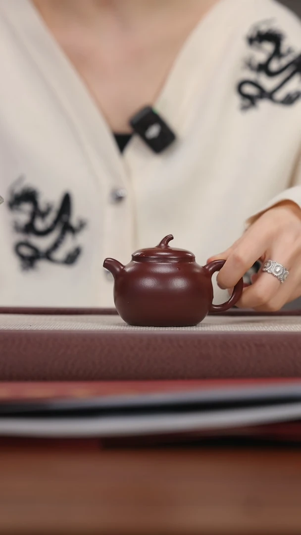 【闪购商品】紫砂茶壶lxf紫袍玉砂 茄瓜 150cc