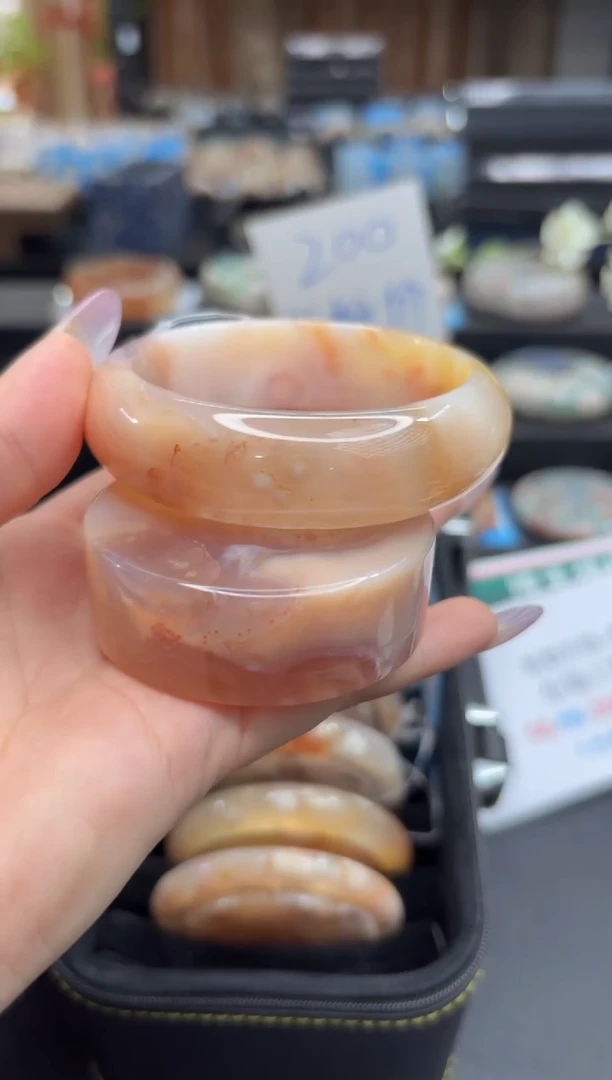 未镶嵌手镯石英质玉A424(57圈赠送镯心)