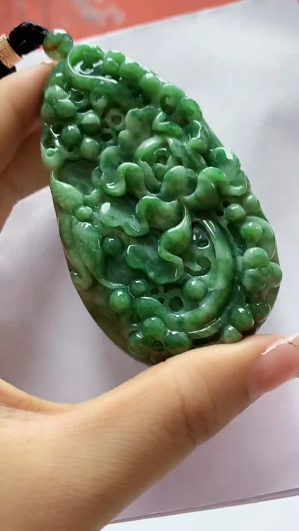 未镶嵌定制翡翠5160ty-毛货挂件100