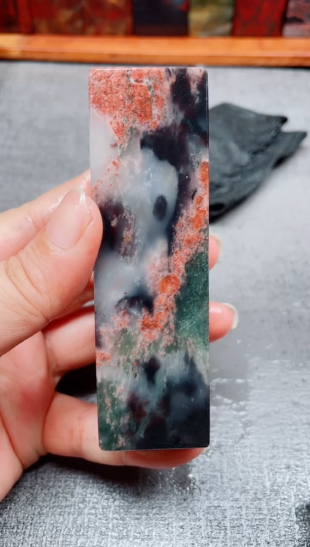 玉桂林鸡血玉素章--14