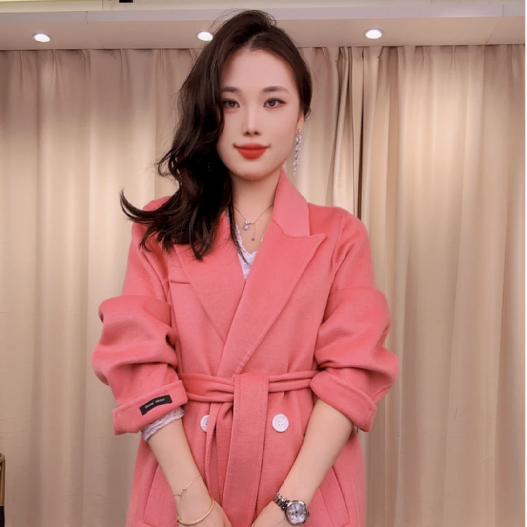 【欢欢清货专属】羊毛大衣气质双面羊绒韩版加厚百搭时尚宽松冬季