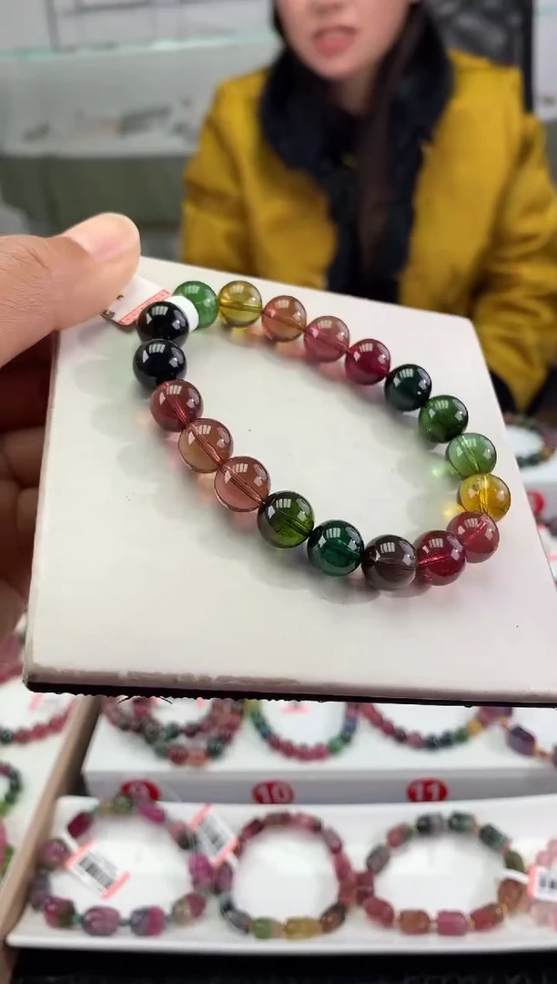 未镶嵌手串碧玺多样性发一条