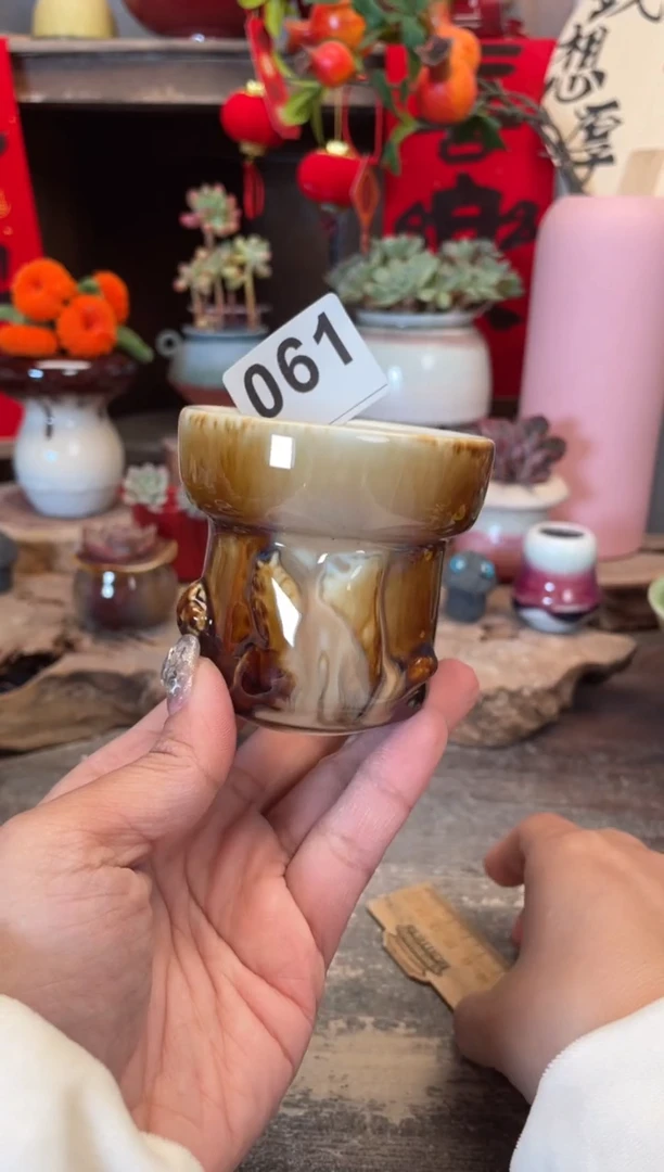 【闪购商品】摆件061知木小芳花盆