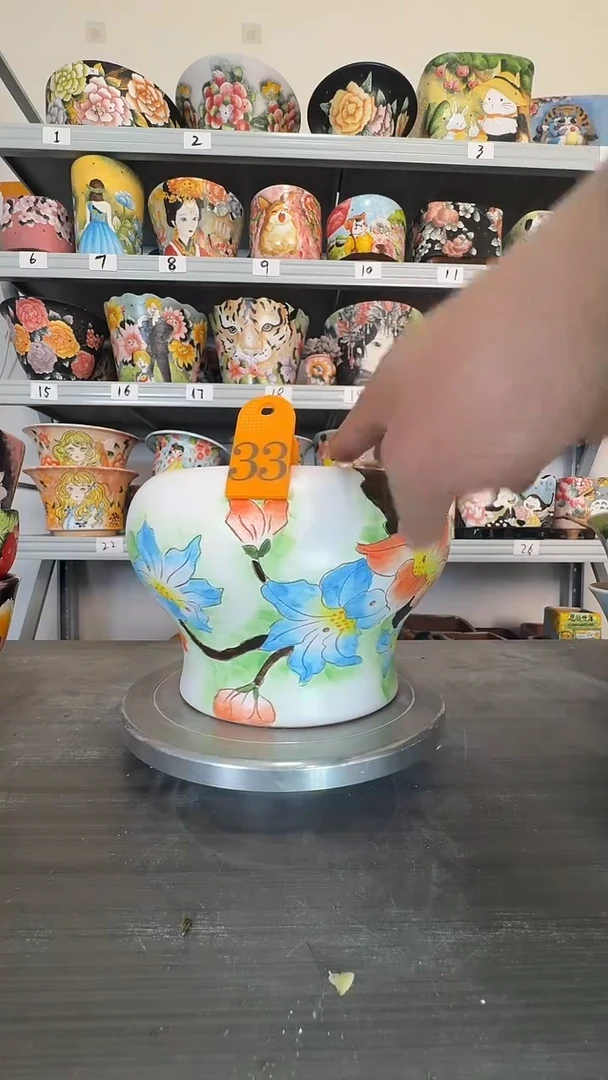 【闪购商品】陶瓷瑕疵33号花盆