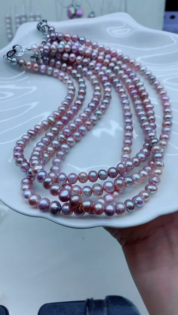 淡水珍珠未镶嵌颈饰淡水珍珠项链多样性发其一