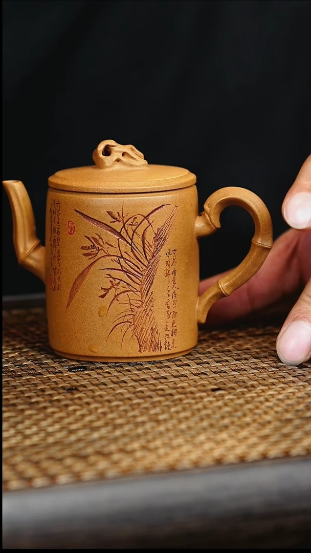 茶壶紫砂宜兴紫砂壶     14  黄金段