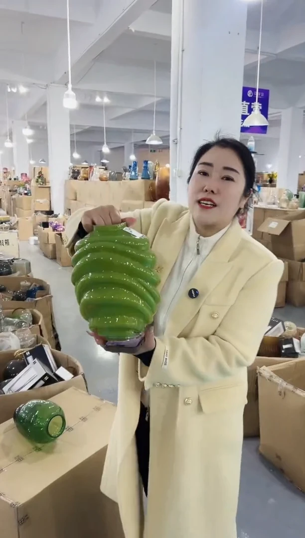 【闪购商品】玻璃花伴你花瓶-微瑕-FQXC