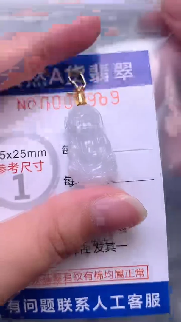 翡翠未镶嵌吊坠(不含链)1