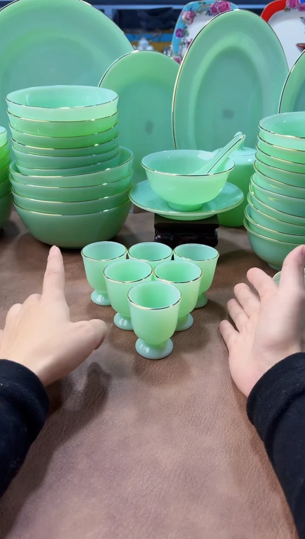 玉瓷 高脚酒杯6只