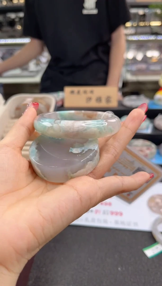 未镶嵌手镯石英质玉58圈口 （赠品镯心）S945