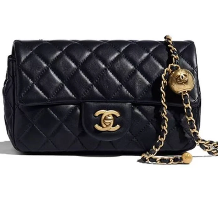 90新 Chanel/香奈儿 23K 金球大mini原价1