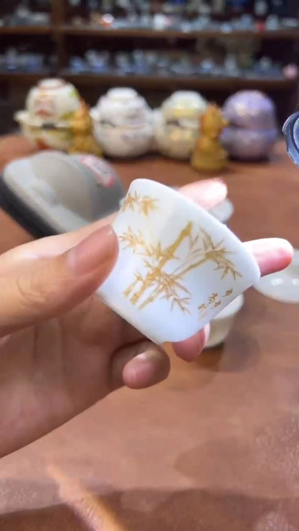真的很便宜会开片的旅行茶具
