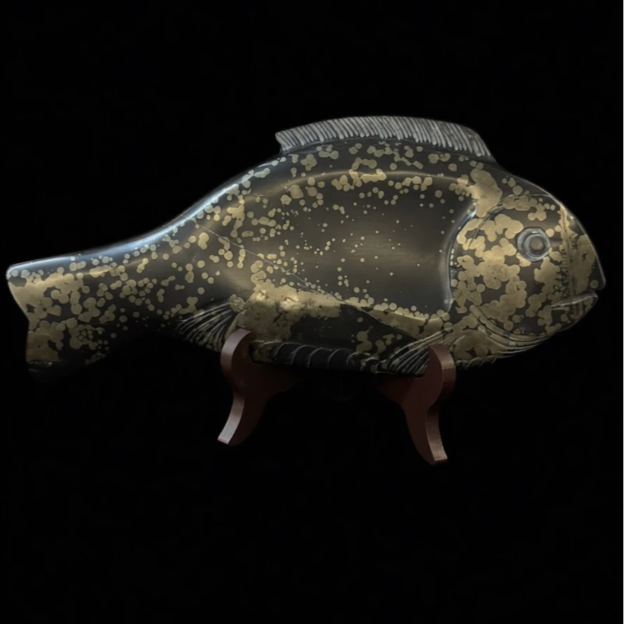 非遗金星砚原石随形砚台