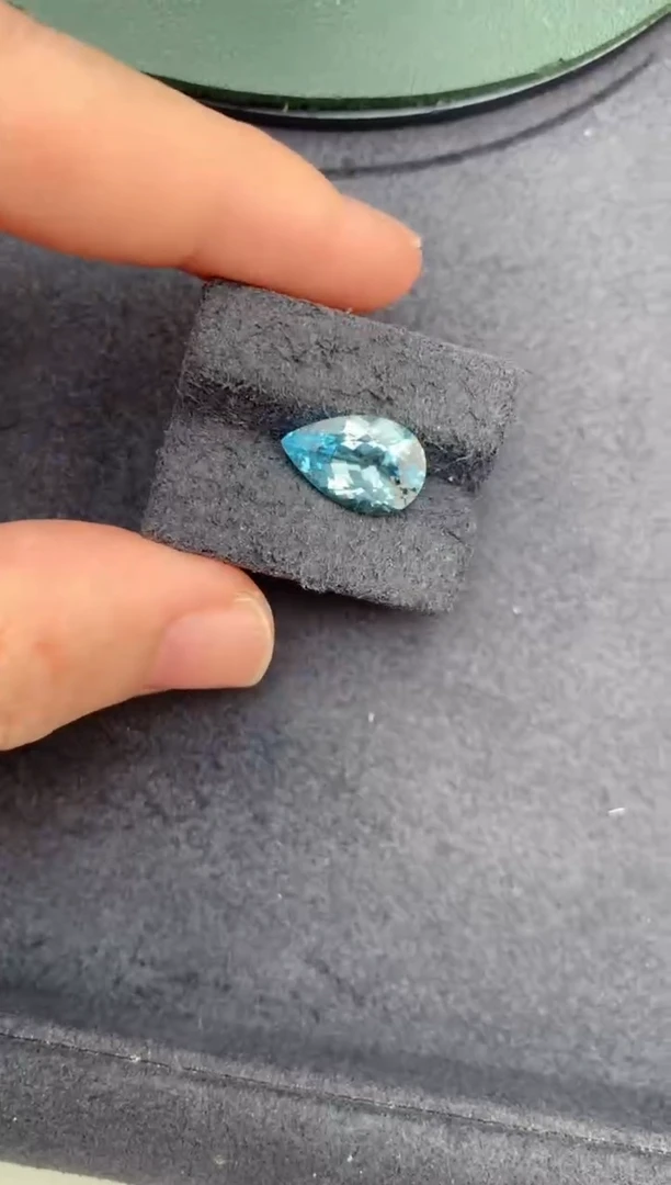 海蓝宝石裸石未镶嵌3.1ct海蓝宝  DE